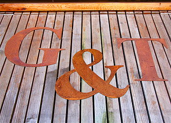 Vintage Style Rusted Metal Letter Or Number, 9 of 12