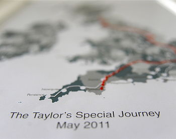 Personalised Stitch Your Journey Map Print, 12 of 12