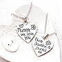 Personalised Silver 'Love You' Heart Necklace, thumbnail 2 of 3