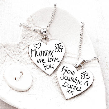 Personalised Silver 'Love You' Heart Necklace, 2 of 3