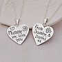 Personalised Silver 'Love You' Heart Necklace, thumbnail 3 of 3