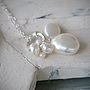 Pearl Cluster Necklace, thumbnail 2 of 6