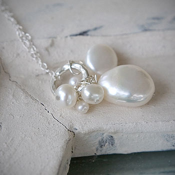 Pearl Cluster Necklace, 2 of 6