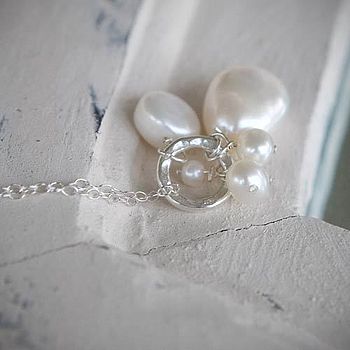 Pearl Cluster Necklace, 4 of 6