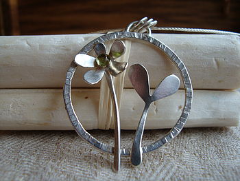 Handmade Silver Spring Flowers Necklace, 3 of 4
