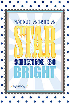 Carnival 'You are a Star' Card, 2 of 2