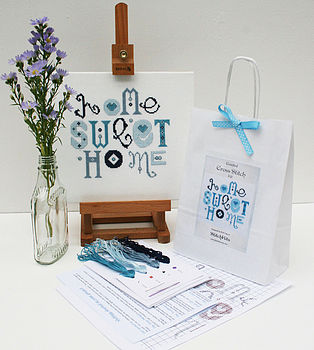 'Home Sweet Home' Cross Stitch Kit, 9 of 11