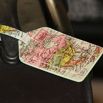 World Map Luggage Tag, 2 of 5