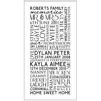 Personalised Family Best Memories Canvas, 8 of 8