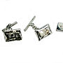 Personalised Sterling Silver Cufflinks, thumbnail 3 of 4