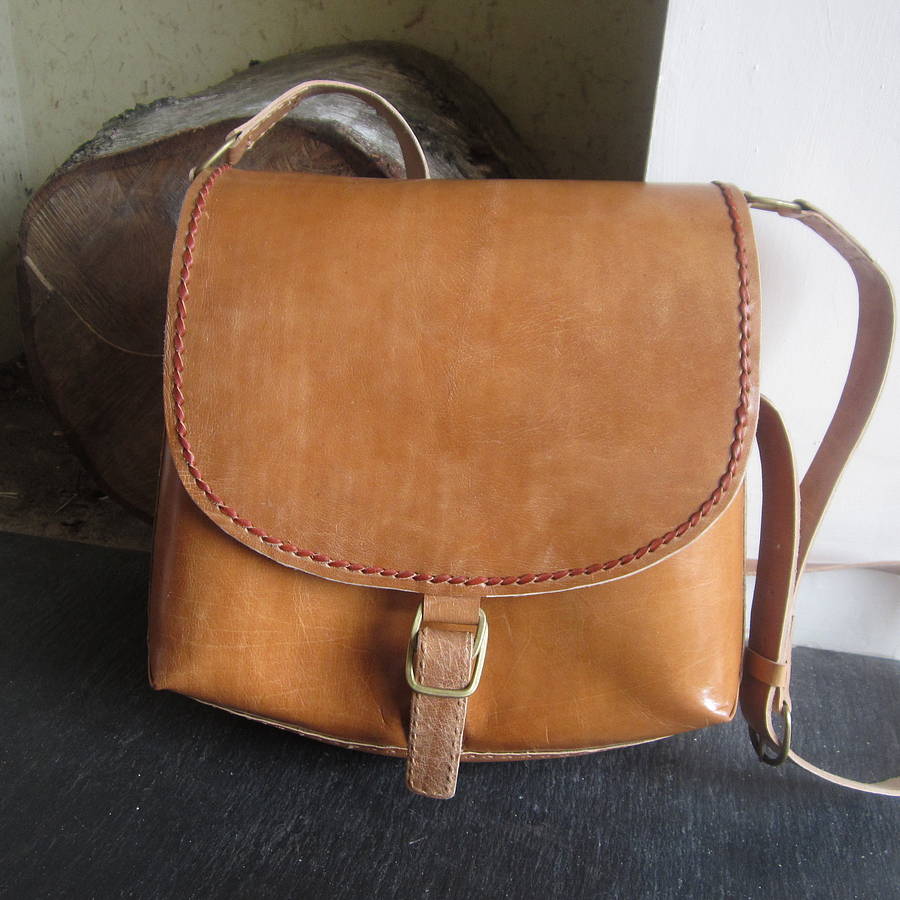 leather satchel bag by the fairground | notonthehighstreet.com