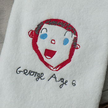 Personalised Towel With Your Child's Drawing, 2 of 9