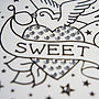 'Home Sweet Home' Tattoo Diamante Card, thumbnail 2 of 4
