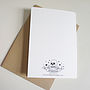 'Bride & Groom' Tattoo Print Diamante Card, thumbnail 3 of 3