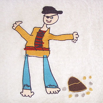 Your Child's Drawing Embroidered On Apron, 7 of 8