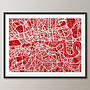 London Street Map Art Print, thumbnail 2 of 8