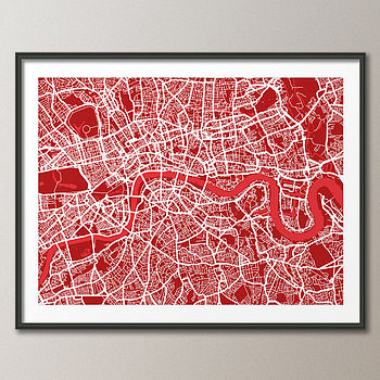 London Street Map Art Print, 2 of 8
