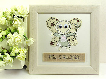 Personalised Fairy Embroidered Framed Artwork, 3 of 5