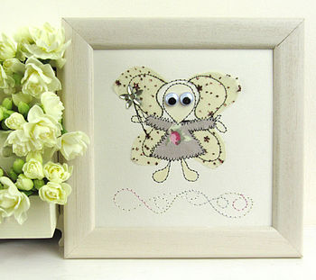 Personalised Fairy Embroidered Framed Artwork, 4 of 5