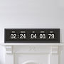 Personalised Special Time/Date Vintage Flip Clock Print, thumbnail 2 of 5