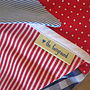 Boys Red Blue Bunting - Can Be Personalised, thumbnail 2 of 4