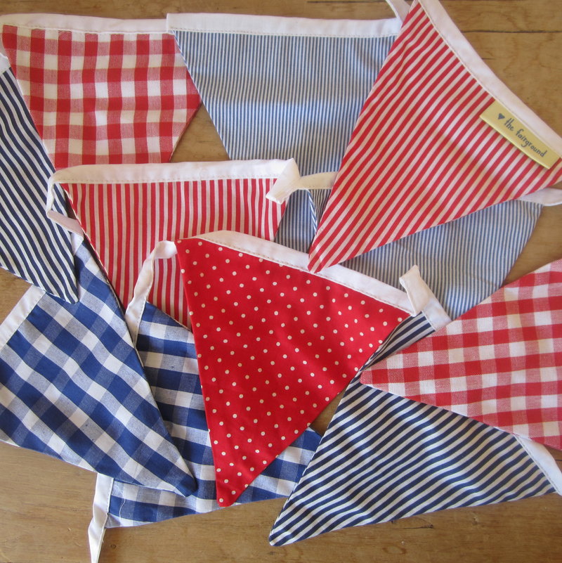 Boys Red Blue Bunting - Can Be Personalised, 1 of 4