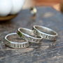 Personalised Silver Semplice Ring, thumbnail 3 of 5