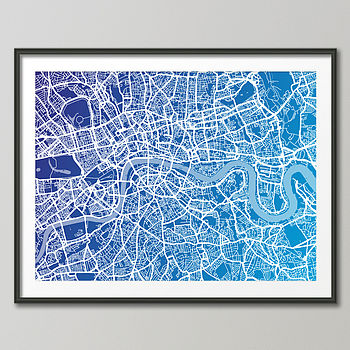 London Street Map Art Print, 5 of 8