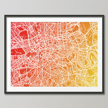 London Street Map Art Print, 7 of 8
