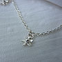 Tiny Silver Flowers Necklace, thumbnail 2 of 4