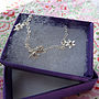 Tiny Silver Flowers Necklace, thumbnail 4 of 4