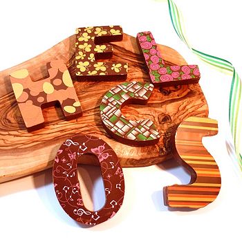 Patterned Milk Chocolate Letter, 5 of 10
