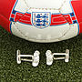 Solid Silver Football Boots Cufflinks, thumbnail 2 of 3