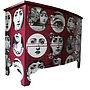 Fornasetti Faces Chest Of Drawers In Red, thumbnail 3 of 3