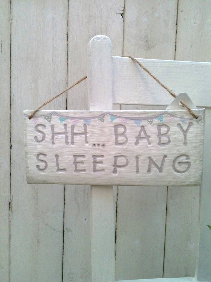 'Baby Sleeping' Sign By The Little Sign Company | notonthehighstreet.com