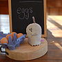 Handmade Linen 'Smile' Egg Cosy, thumbnail 5 of 6