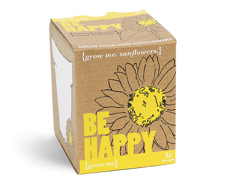 Grow Me 'Be Happy' Sunflowers Kit, 1 of 2