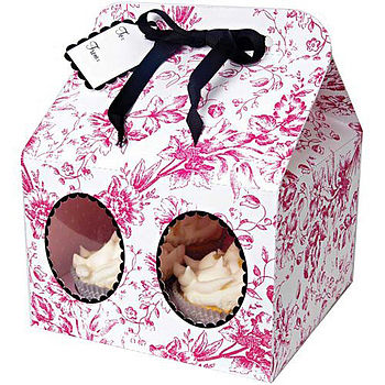 Cupcake Box For Four Cupcakes By Red Berry Apple | notonthehighstreet.com