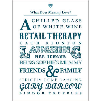 Typographic 'What Does… Love?' Art Print, 4 of 5
