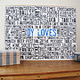 Personalised 'Loves' Typographic Artwork, thumbnail 9 of 12