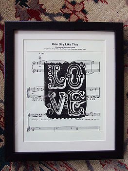 Personalised Sheet Music Love Art Print, 10 of 10