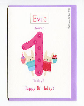 First Birthday Or Choose Your Age Birthday Card, 4 of 11