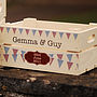 Personalised Wedding Bunting Small Crate, thumbnail 3 of 6