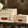 Personalised Wedding Bunting Small Crate, thumbnail 5 of 6