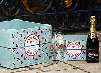 Personalised Wedding Vintage Small Crate, 4 of 6