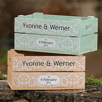Personalised Wedding Floral Small Crate, 2 of 5