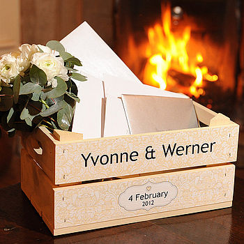 Personalised Wedding Floral Small Crate, 4 of 5