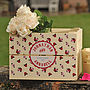 Personalised Wedding Vintage Square Crate, thumbnail 1 of 4