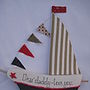 Personalised Freestanding Sail Boat, thumbnail 2 of 5