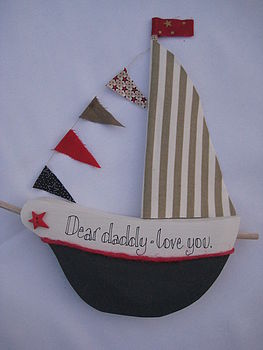 Personalised Freestanding Sail Boat, 2 of 5